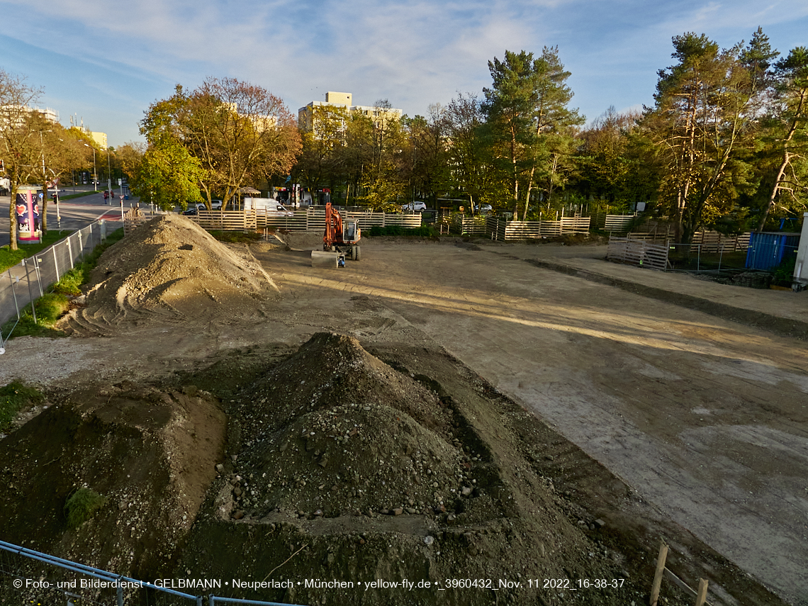 11.11.2022 - Baustelle an der Quiddestraße Haus für Kinder in Neuperlach